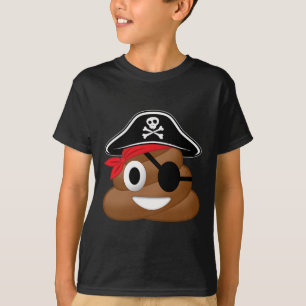 Camiseta Dia de as Bruxas engraçado de Poop Pirata