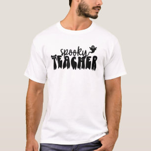 Camiseta Dia de as Bruxas engraçado De Professora Spooky Pa