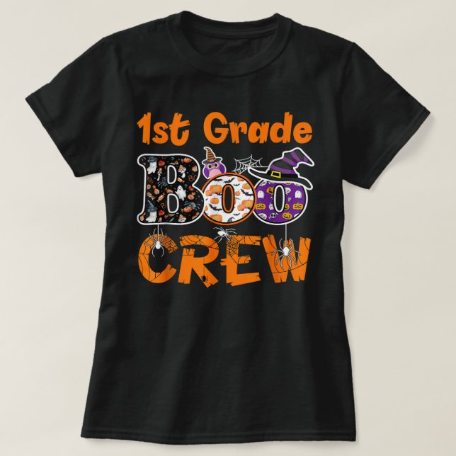 Camiseta Dia de as Bruxas engraçado De Professores De Tripu (Frente do Design)