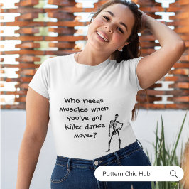 Camiseta Dia de as Bruxas engraçado de Skeletons de Dança G