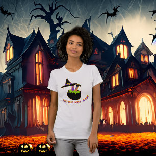 Camiseta Dia de as Bruxas engraçado de sopa quente de bruxa