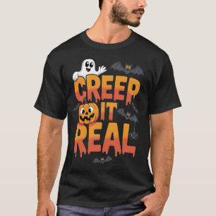 Camiseta Dia de as Bruxas engraçado De Ti Real Mantenha-A R