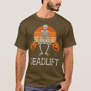 Camiseta DIA DE AS BRUXAS ENGRAÇADO DEADLIFT Baldes de doce