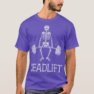 Camiseta DIA DE AS BRUXAS ENGRAÇADO DEADLIFT Peso do Esquel