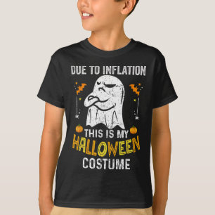 Camiseta Dia de as Bruxas engraçado Devido À Inflação Este 