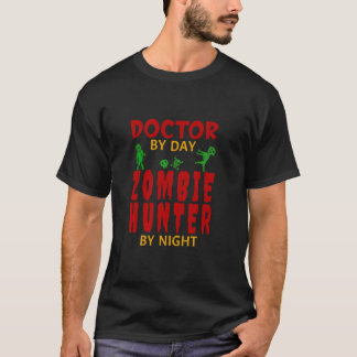 Camiseta Dia de as Bruxas engraçado Doutor Zombie Hunter Tr