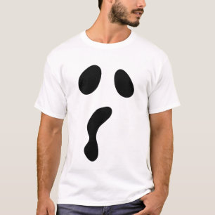 Camiseta Dia de as Bruxas engraçado encara fantasma assusta