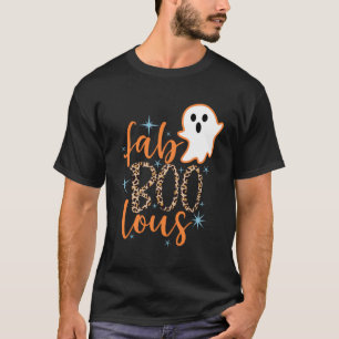 Camiseta Dia de as Bruxas engraçado Fab Boo Lous Fabulosa M