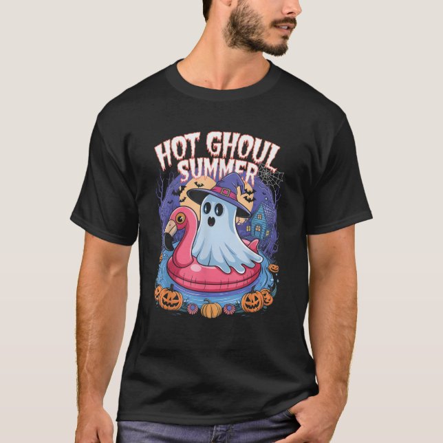 Camiseta Dia de as Bruxas engraçado Fantasmas Ghoul Ghoul G (Frente)