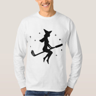 Camiseta Dia de as Bruxas engraçado Feitiço de Golfe Mulher