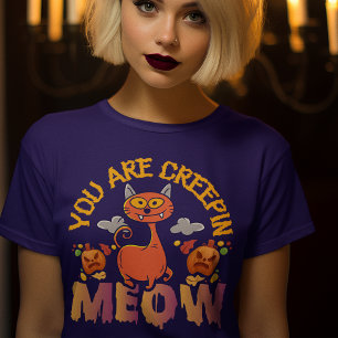 Camiseta Dia de as Bruxas engraçado Gato-T-Shirt