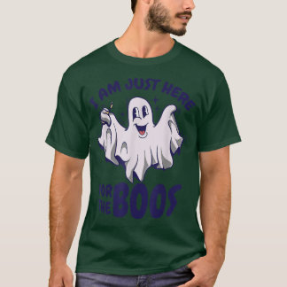 Camiseta Dia de as Bruxas engraçado Ghost diz que estou aqu