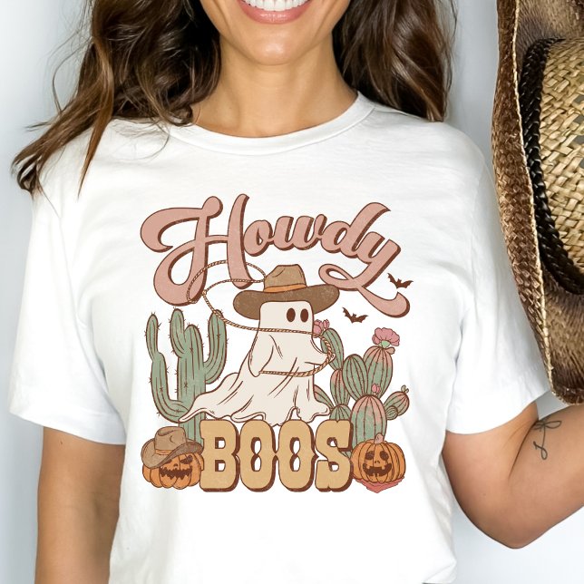 Camiseta Dia de as Bruxas engraçado Howdy Boos, do País Oci (Criador carregado)