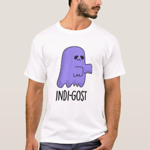 Camiseta Dia de as Bruxas engraçado Indi-gost Indigo Ghost 