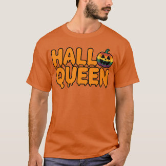 Camiseta Dia de as Bruxas engraçado LGBTQ Pumpkin HALLOQUEE