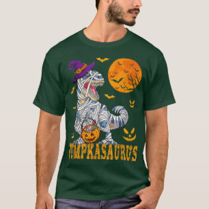 Camiseta Dia de as Bruxas engraçado Monstro Tr Mummy Dinosa