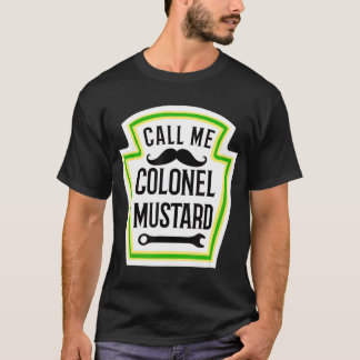 Camiseta Dia de as Bruxas engraçado Mostard Costume Coronel