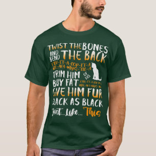 Camiseta Dia de as Bruxas engraçado Negra Assustadora Gato
