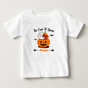 Camiseta Dia de as Bruxas engraçado Negro Laranja Pumpkin G