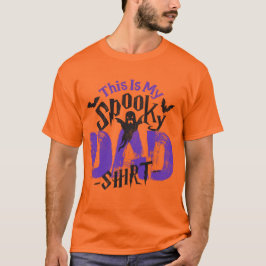 Camiseta Dia de as Bruxas engraçado 🎃 Pai Teto Boo Assusta