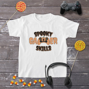 Camiseta Dia de as Bruxas engraçado Pumpkin Video Gamer Con