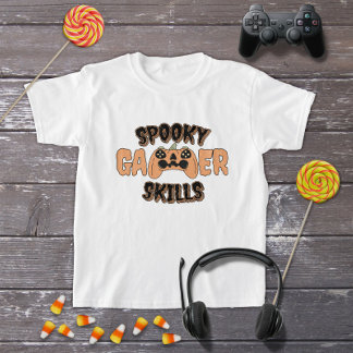 Camiseta Dia de as Bruxas engraçado Pumpkin Video Gamer Con