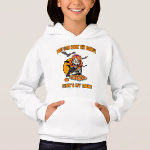 Camiseta Dia de as Bruxas engraçado Skeleton V2, Pizza Love