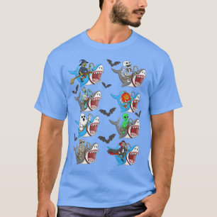 Camiseta Dia de as Bruxas engraçado Skeleton Zombie Vampire