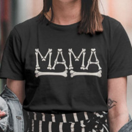 Camiseta Dia de as Bruxas engraçado Spooky Mama Bones