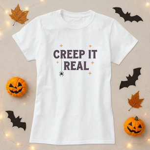 Camiseta Dia de as Bruxas engraçado Tee; Grite De Aranha Re