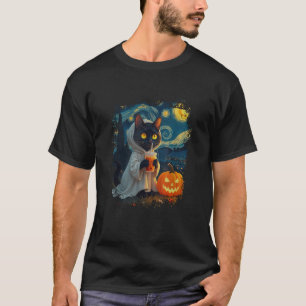 Camiseta Dia de as Bruxas engraçado Van Gogh Starry Night G