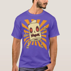 Camiseta Dia de as Bruxas engraçado Zombie Toilet Paper 266