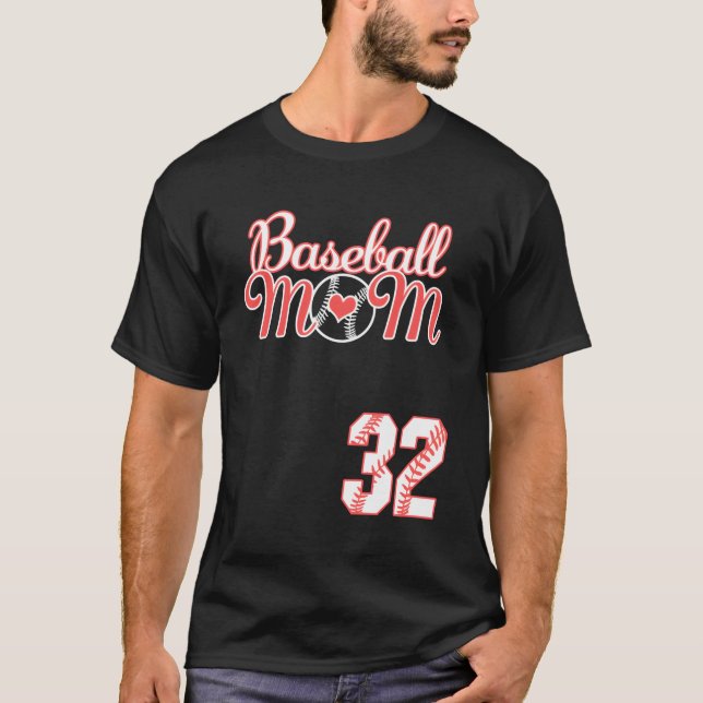 Camiseta Dia de as mães 32 Baseball Player Jerse (Frente)