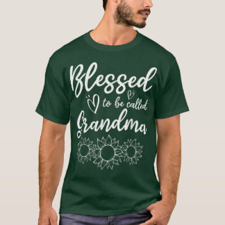 Camiseta Dia de as mães Abençoado Por Ser Chamado De Vovó 