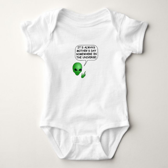 Camiseta Dia de as mães alienígena (Frente)
