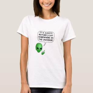 Camiseta Dia de as mães alienígena