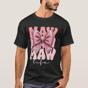 Camiseta DIA DE AS MÃES Arco de Coquette Rosa-Cor-de-Foca-C