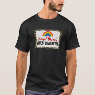 Camiseta Dia de as mães Arco-Íris de Caráter de Criação da 
