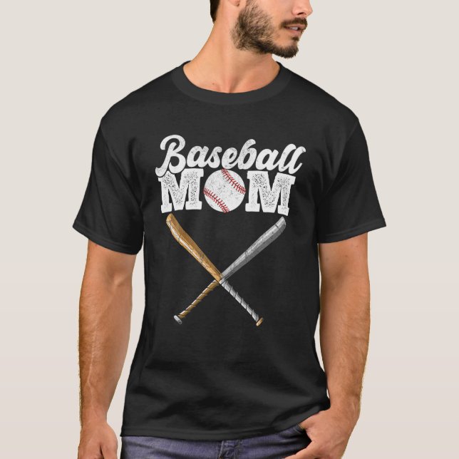 Camiseta Dia de as mães Baseball Mãe (Frente)