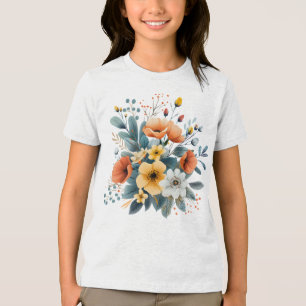 Camiseta Dia de as mães Boho Flowers Clipart-619830