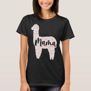 Camiseta Dia de as mães Bonita Mama Llama Alpaca Mulheres M