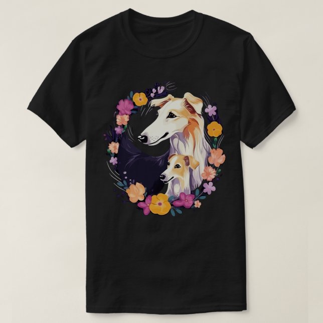 Camiseta Dia de as mães Borzoi (Frente do Design)
