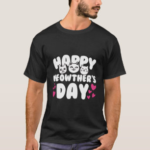 Camiseta Dia de as mães Branco Vermelho Ele Feliz Dia De Me