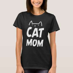 Camiseta Dia de as mães Cat Mãe Animal Vintage