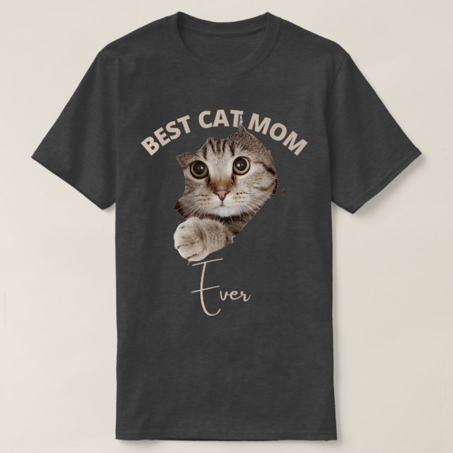 Camiseta Dia de as mães Cat Mãe presentes 2022, Engraçado M (Frente do Design)