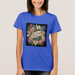 Camiseta Dia de as mães com amor