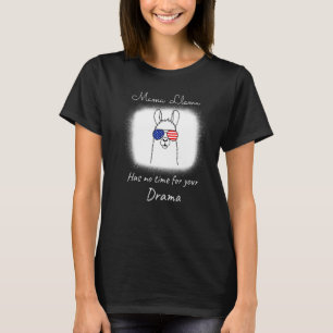 Camiseta Dia de as mães Cotação Mama Llama Não Tem Tempo Pa