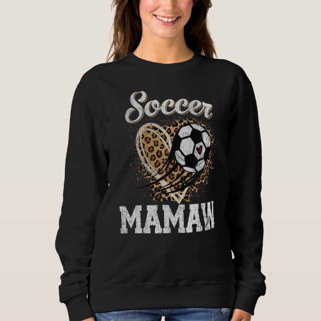 Camiseta Dia de as mães da Esfera Leopardo de Mamaw (Frente)