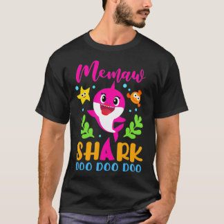 Camiseta Dia de as mães Da Família Do Lover Do Tubarão-Memó
