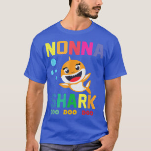 Camiseta Dia de as mães da Família Não-Shark Nonna Shark Lo